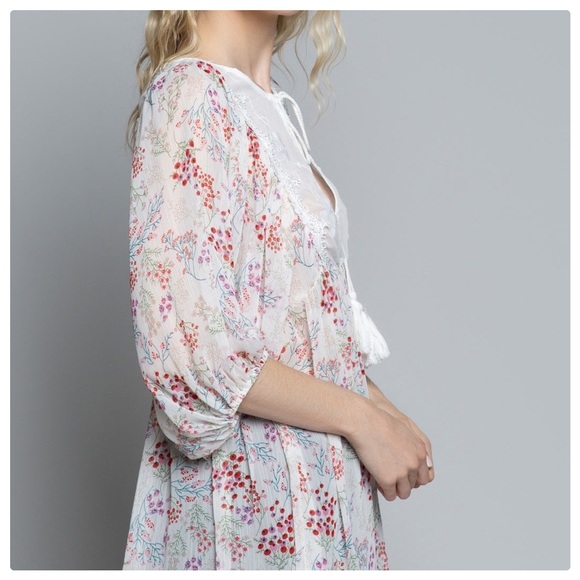 POL Dayna Floral Babydoll Layering Tunic - Picture 4 of 9